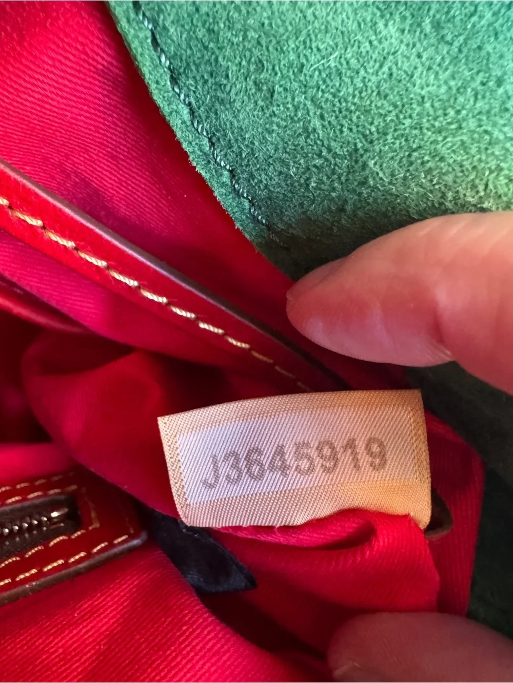 Dooney and Bourke Red Florentine  Satchel Handbag